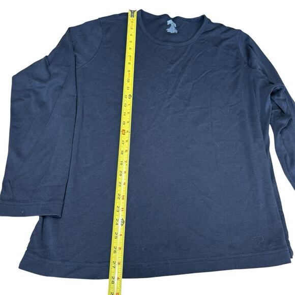 Duluth Trading Co Top Women's Black 53027 L/S 2XL XXL Relaxed Oversized Boxy - Picture 7 of 7